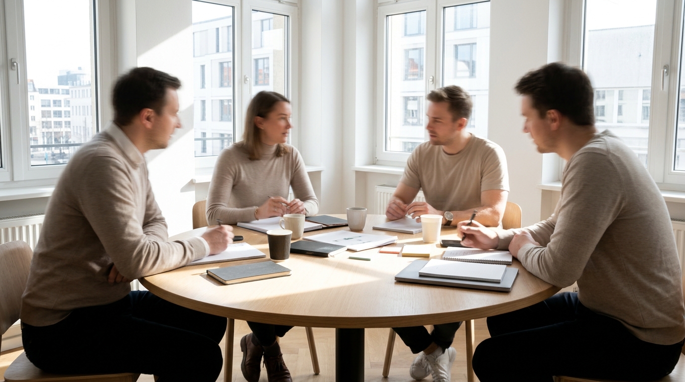 Working session in a Berlin studio